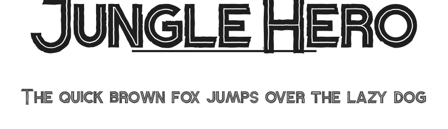 Jungle Hero by Noah Type — Decorative Font