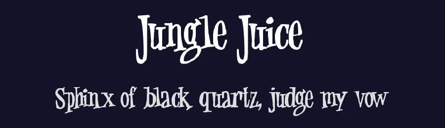 Jungle Juice — Decorative Font — thumbnail 2