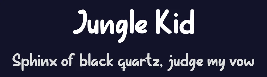 Jungle Kid by Dacatype Studio — Decorative Font — thumbnail 2