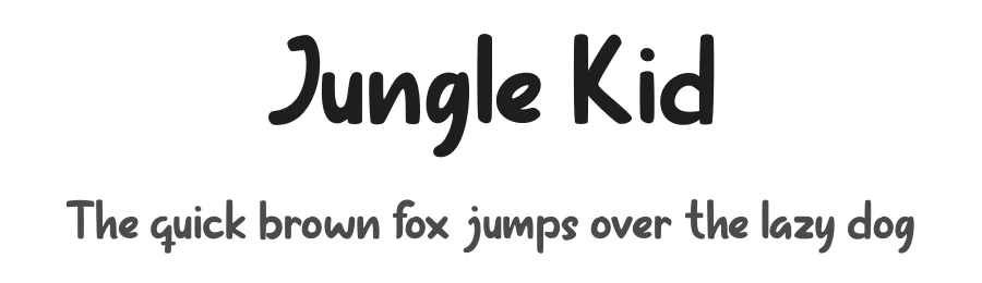 Jungle Kid by Dacatype Studio โ Decorative Font