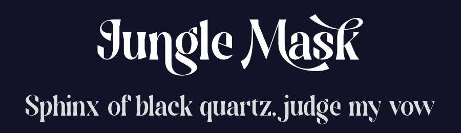 Jungle Mask by Riyadh Rahman — Decorative Font — thumbnail 2