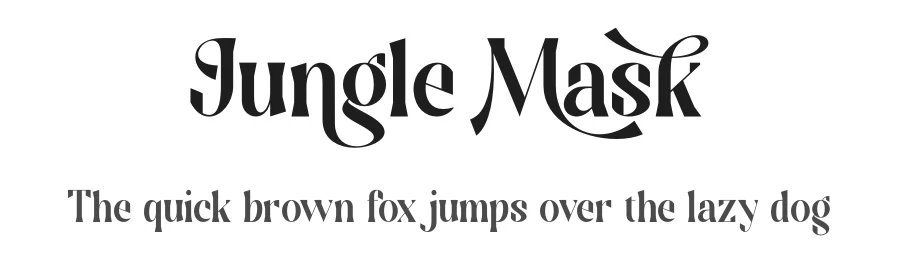 Jungle Mask by Riyadh Rahman — Decorative Font