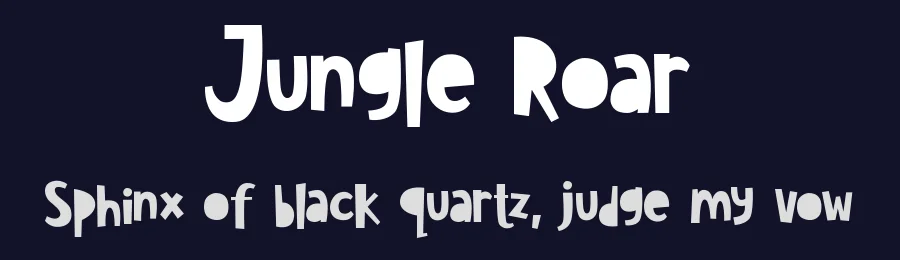 Jungle Roar by Mehibi — Decorative Font — thumbnail 2
