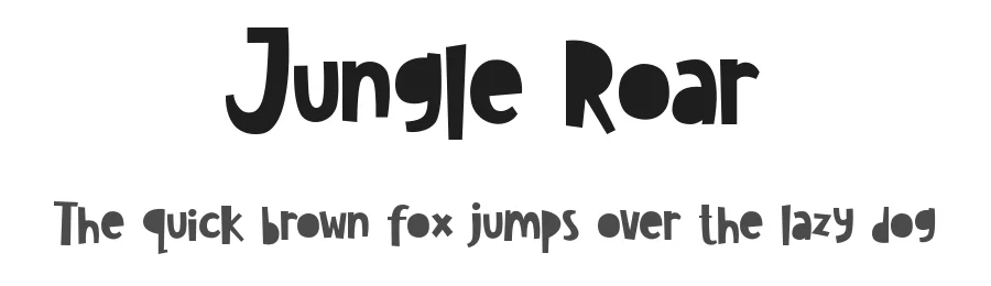 Jungle Roar by Mehibi — Decorative Font