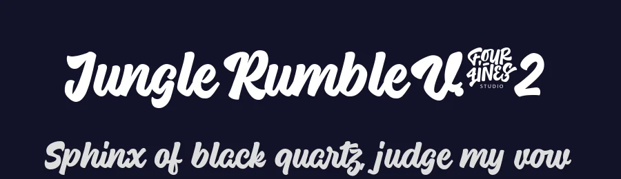 Jungle Rumble V.02 by Four Lines — Script Handwritten Font — thumbnail 2