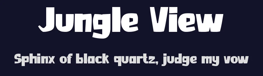 Jungle View by Pinisiart — Decorative Font — thumbnail 2
