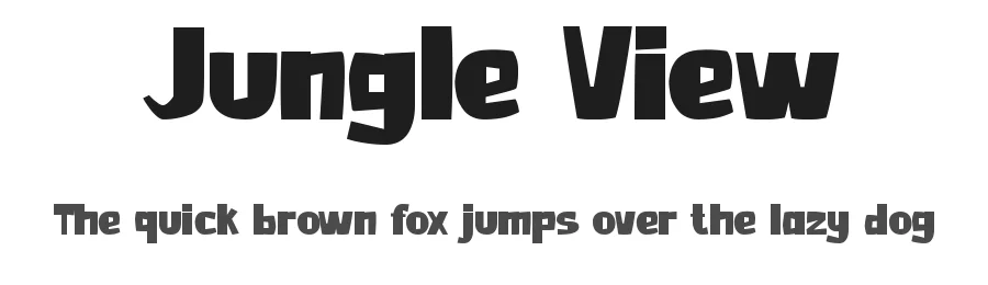 Jungle View by Pinisiart — Decorative Font
