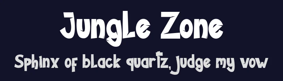 Jungle Zone by Surya Creatype — Decorative Font — thumbnail 2