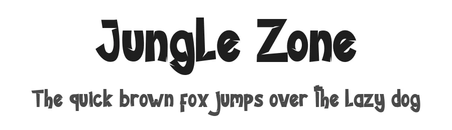 Jungle Zone by Surya Creatype — Decorative Font