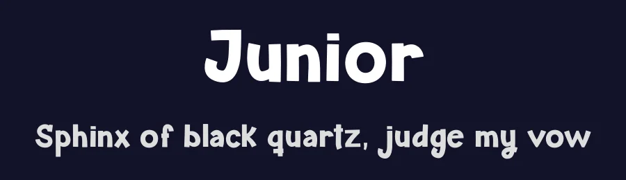 Junior by Don Marciano — Decorative Font — thumbnail 2