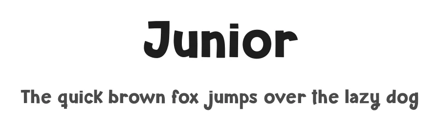 Junior by Don Marciano — Decorative Font