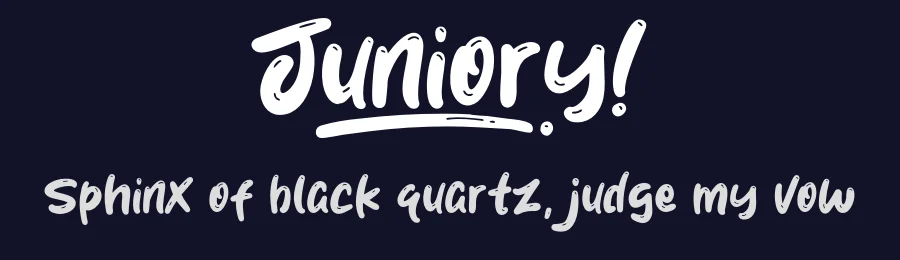 Juniory by Khurasan — Decorative Font — thumbnail 2