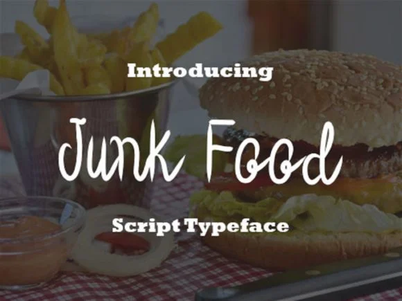 Junk Food Font by scriptstrategy — Script Handwritten Font