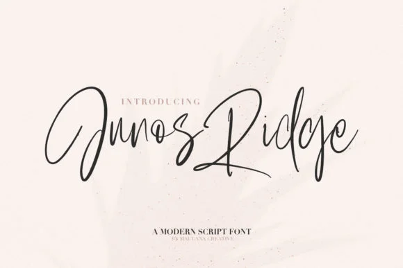 Junos Ridge Font by Maulana Creative — Script Handwritten Font
