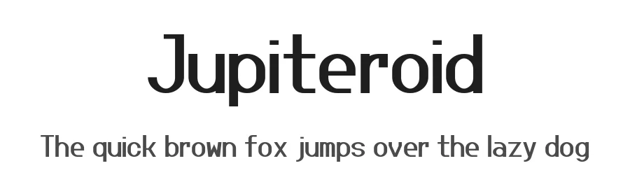 Jupiteroid by GGBotNet β Sans Serif Font