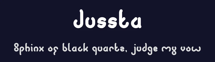 Jussta by weknow — Decorative Font — thumbnail 2