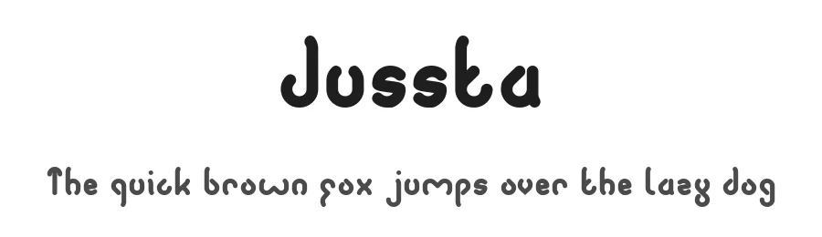 Jussta by weknow — Decorative Font