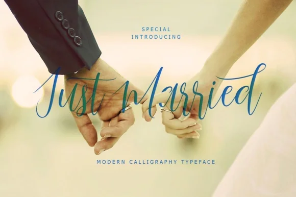 Just Married Script Font by gatype — Script Handwritten Font