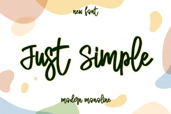 Just Simple Font by Stefani Letter — Script Handwritten Font