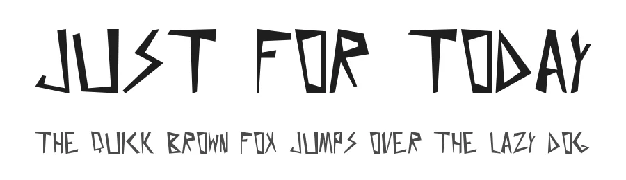 Just for today by Marianetta โ Decorative Font