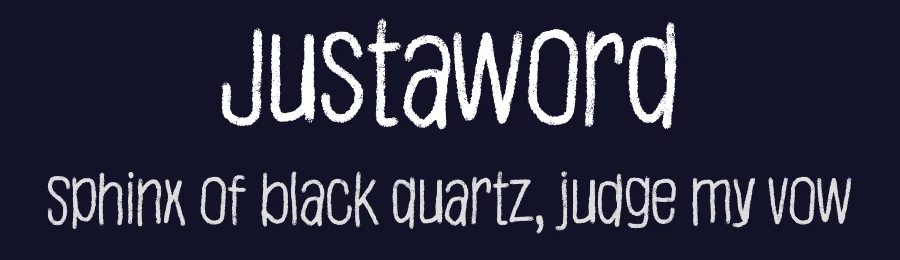 Justaword by Juha Korhonen — Script Handwritten Font — thumbnail 2