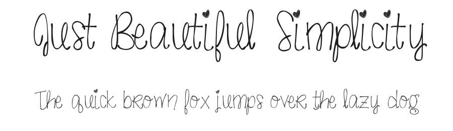 Just Beautiful Simplicity