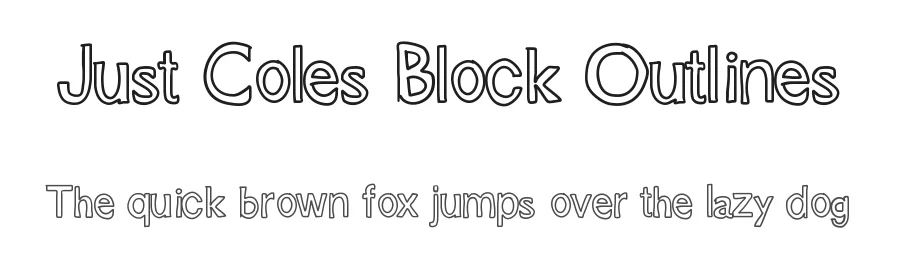 Just Coles Block Outlines