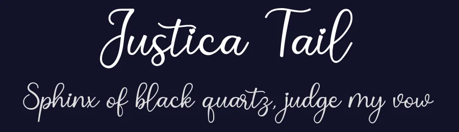 Justica Tail by Airotype — Script Handwritten Font — thumbnail 2