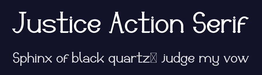 Justice Action Serif by Edric Studio — Serif Font — thumbnail 2