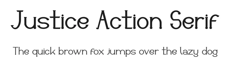Justice Action Serif by Edric Studio — Serif Font