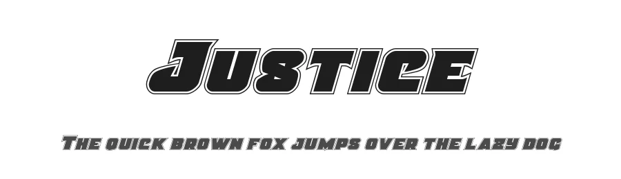 Justice by Iconian Fonts — Display Font