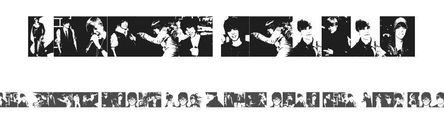 Justin Bieber by Chanaka Liyanage — Dingbats Font