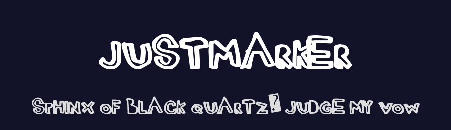 JustMarker by Xerographer Fonts — Decorative Font — thumbnail 2