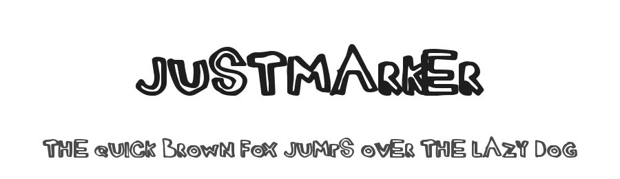 JustMarker by Xerographer Fonts — Decorative Font