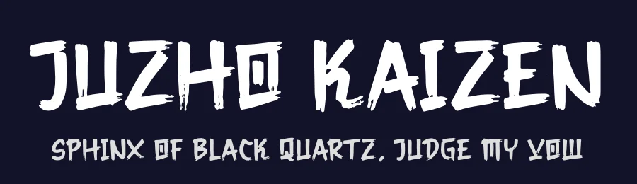 Juzho Kaizen by Denustudios — Decorative Font — thumbnail 2