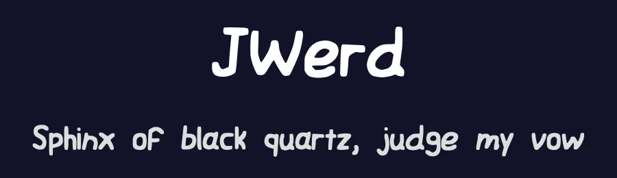JWerd by Jack Jerod — Decorative Font — thumbnail 2