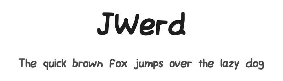 JWerd by Jack Jerod — Decorative Font