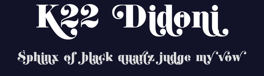 K22 Didoni by Toto — Serif Font — thumbnail 2