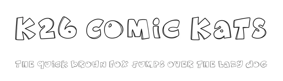 K26 Comic Kats by K26 Fonts — Decorative Font