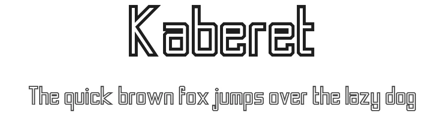 Kaberet by Cenz Qobbal — Display Font