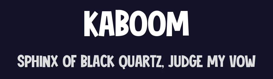 Kaboom by Tokokoo Studio — Decorative Font — thumbnail 2
