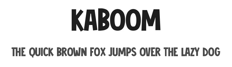 Kaboom by Tokokoo Studio — Decorative Font