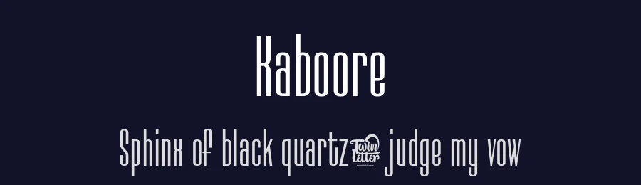 Kaboore by twinletter — Sans Serif Font — thumbnail 2