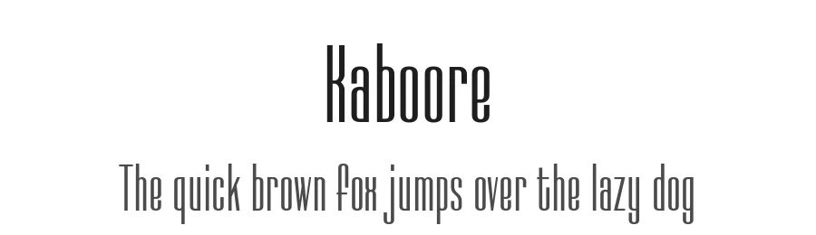 Kaboore by twinletter — Sans Serif Font