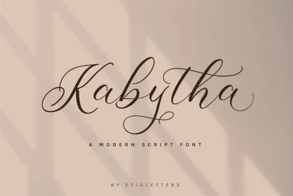 Kabytha Font by etigletters — Script Handwritten Font
