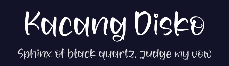 Kacang Disko by Perspectype Studio - Letterena.com — Script Handwritten Font — thumbnail 2