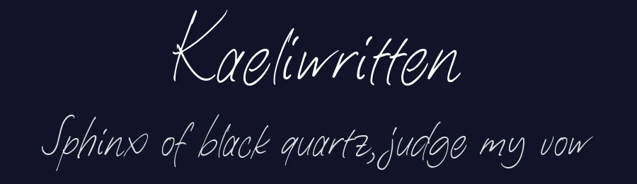 Kaeliwritten by Letterhend Studio — Script Handwritten Font — thumbnail 2