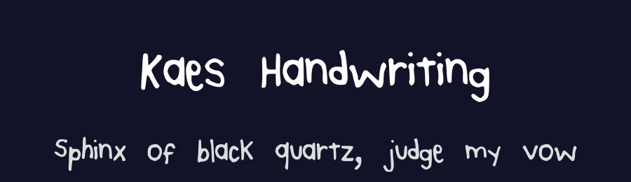 Kaes Handwriting by KatAlEpp — Script Handwritten Font — thumbnail 2