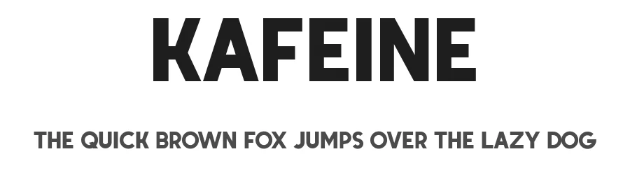 Kafeine by Guaraldo Fonts — Sans Serif Font