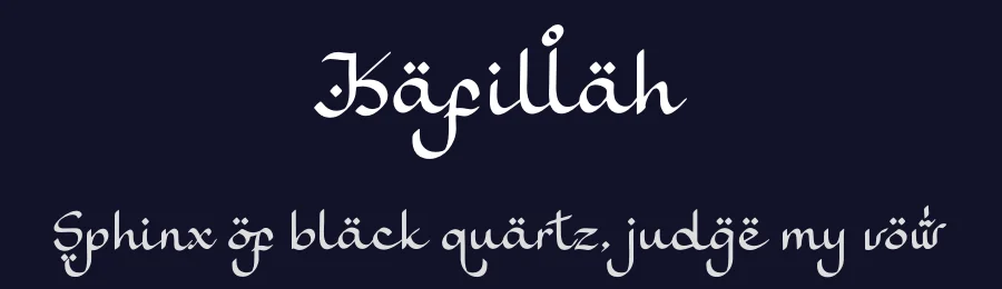 Kafillah by Denustudios — Decorative Font — thumbnail 2